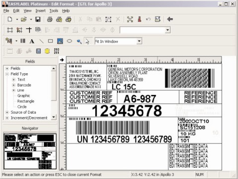 EasyLabel User Interface